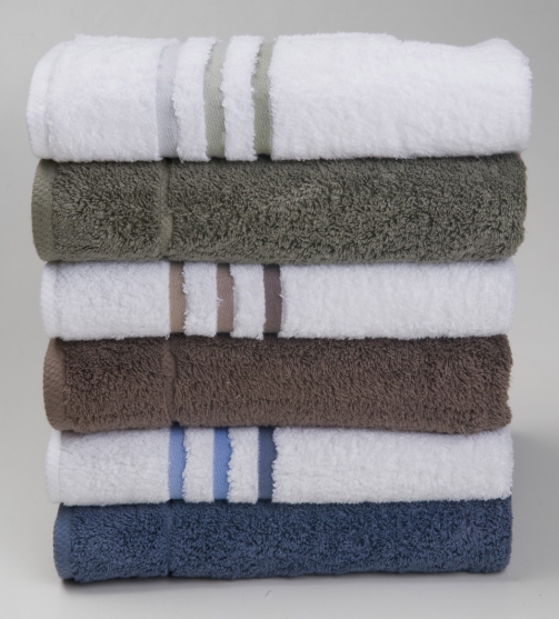Terry Lustre striped towels